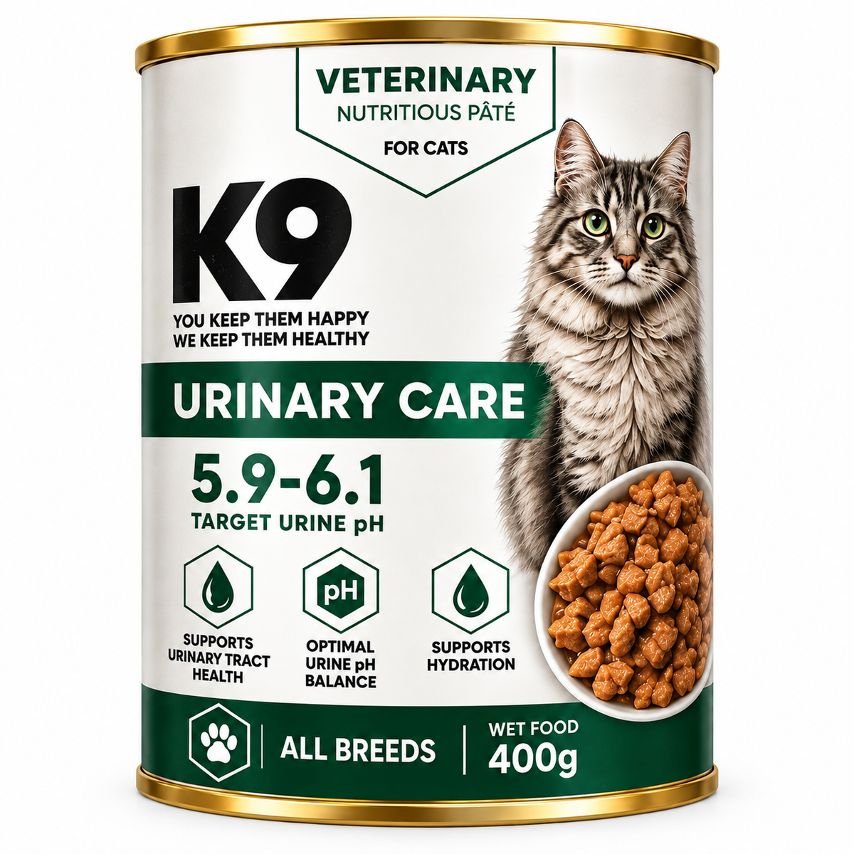 K9 Veterinary Urinary Care Wet Cat Food 400g