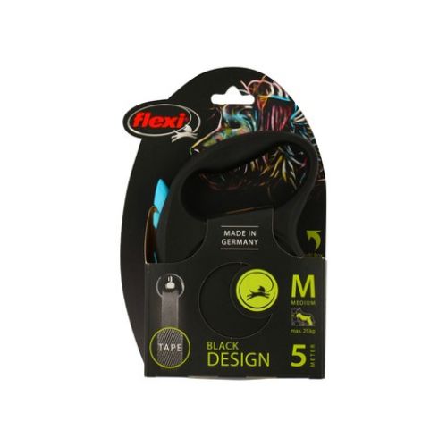 Flexi Design Retractable Dog Leash 5m Tape Size M For Dogs Up to 25kg