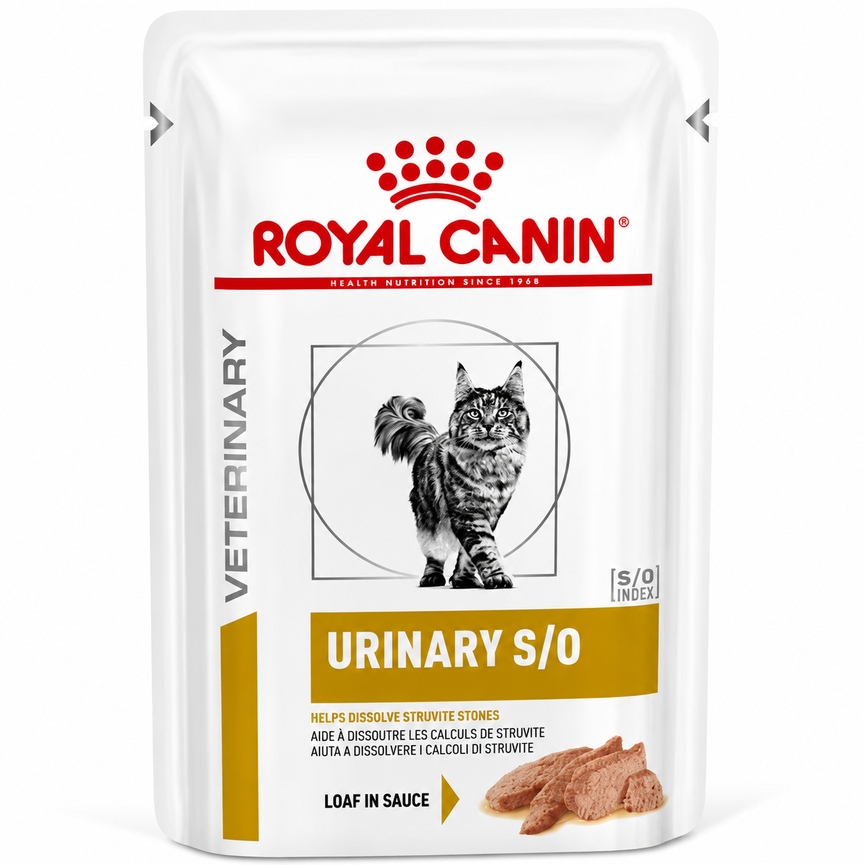 Royal Canin Veterinary Urinary S/O Wet Cat Food Loaf in Sauce – 85g