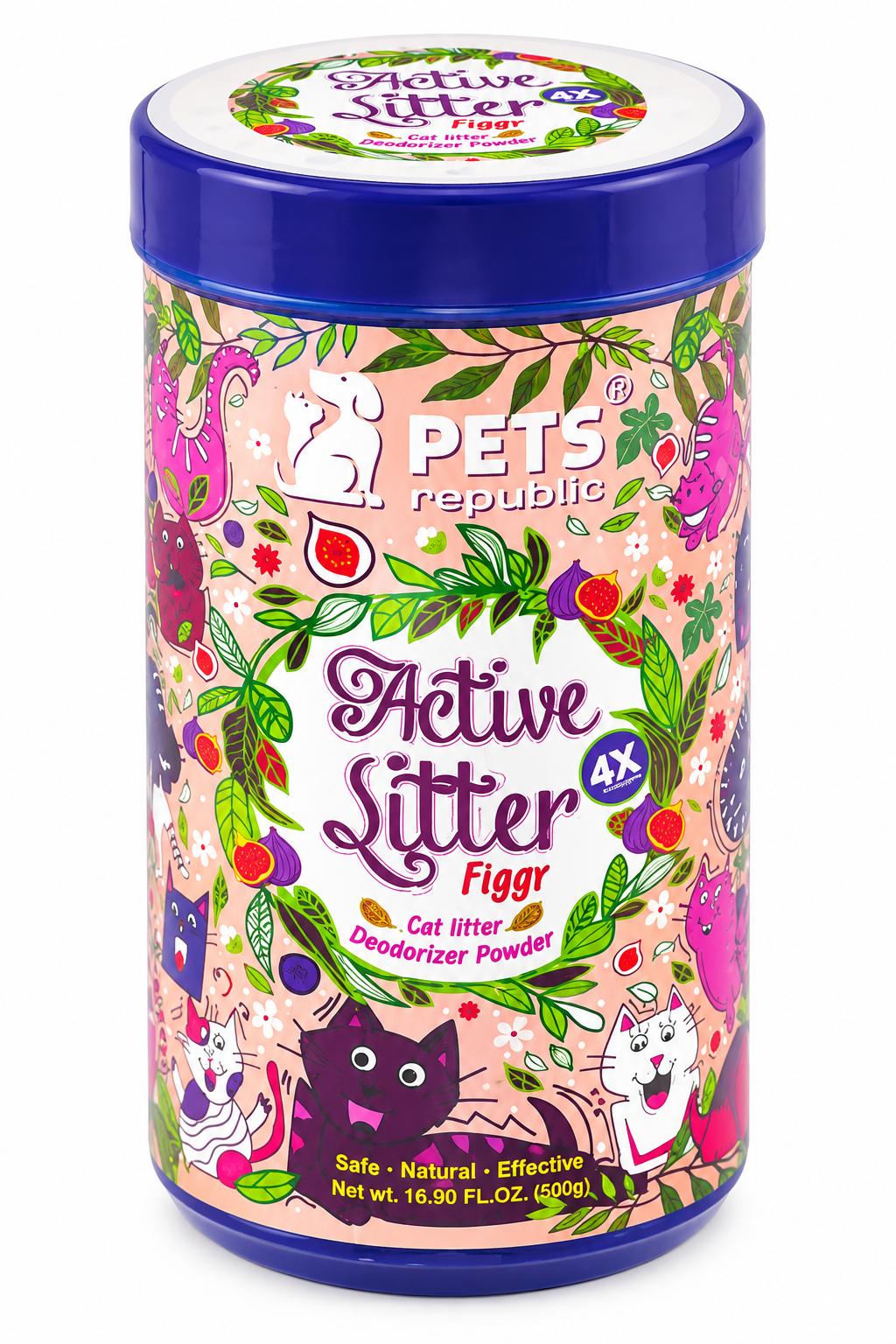 Pets Republic Active Litter Figgy Cat Litter Deodorizer Powder – 500g