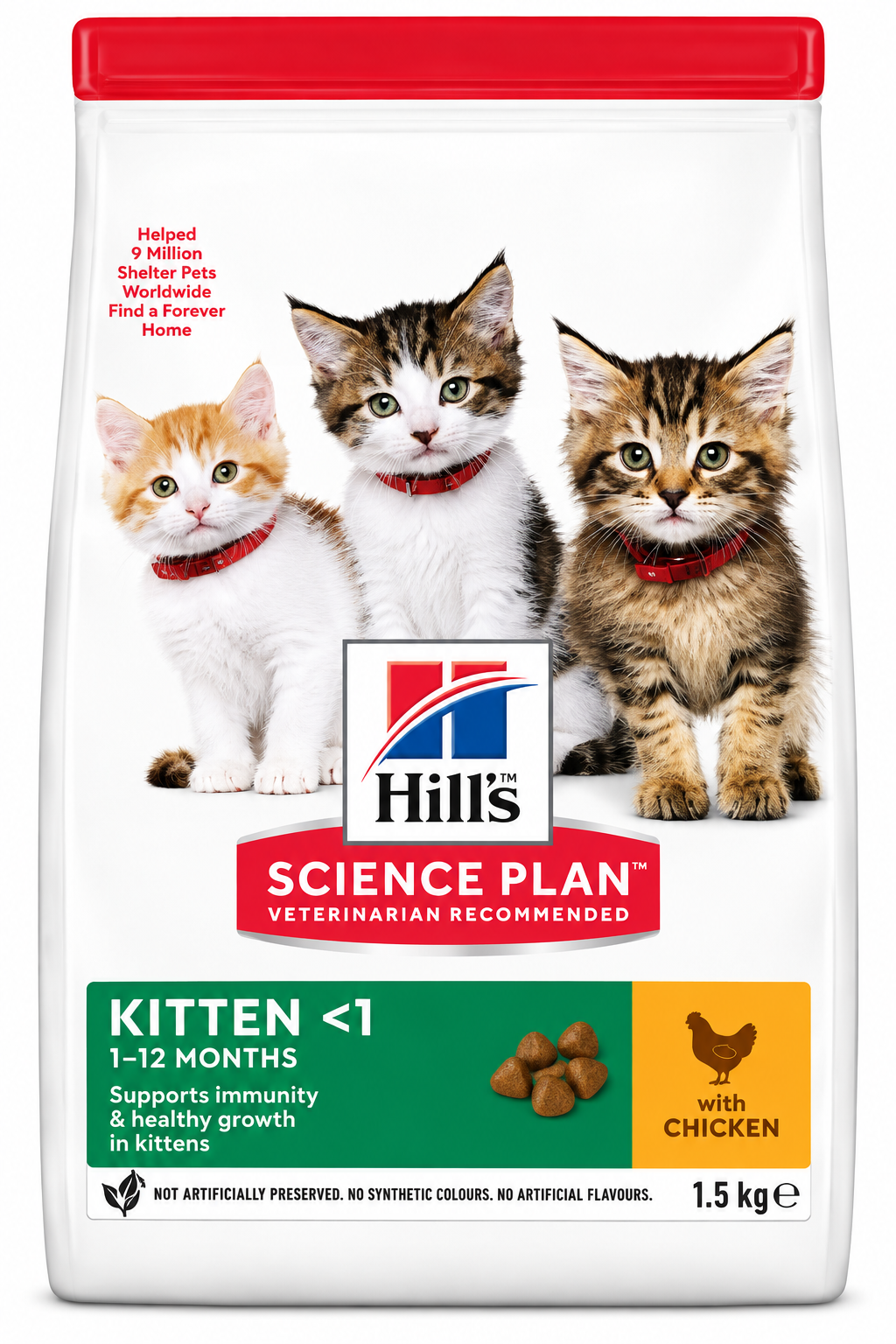 Hill’s Science Plan Kitten Dry Cat Food with Chicken – 1.5 KG