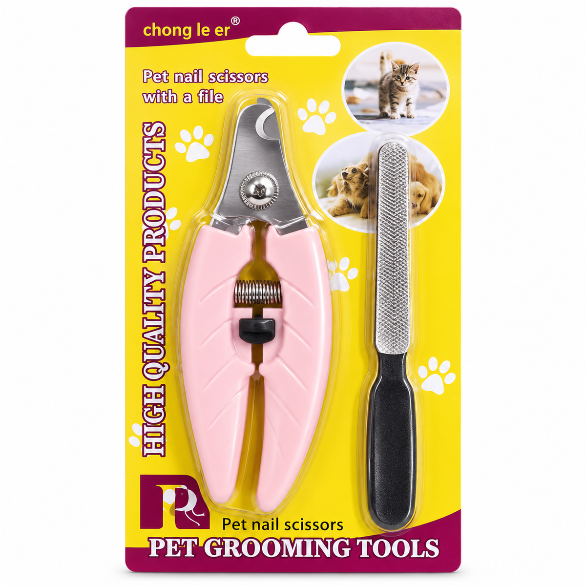 Pet Nail Clipper with Nail File