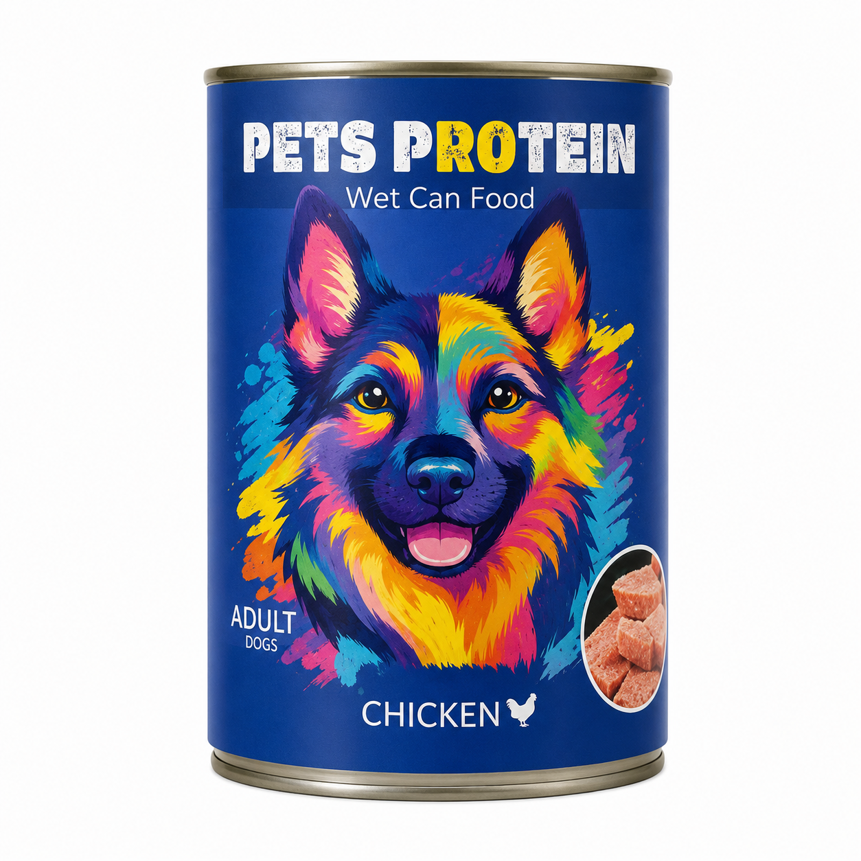 Pets Protein Wet Dog Food with Chicken for Adult Dogs 400g
