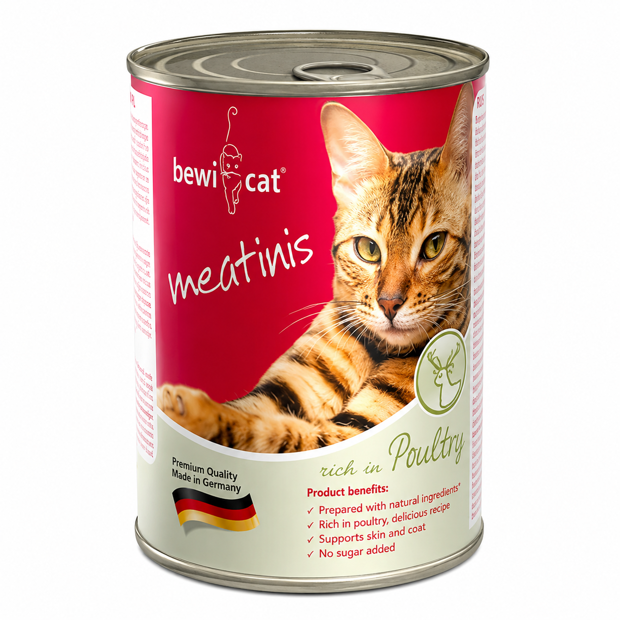 Bewi Cat Meatinis Rich in Poultry Wet Cat Food 400g