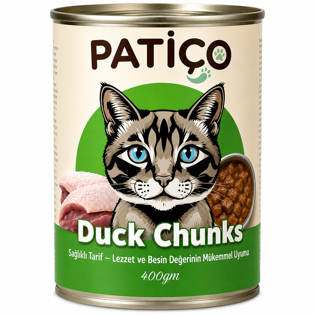 Patico Duck Chunks Wet Cat Food 400g