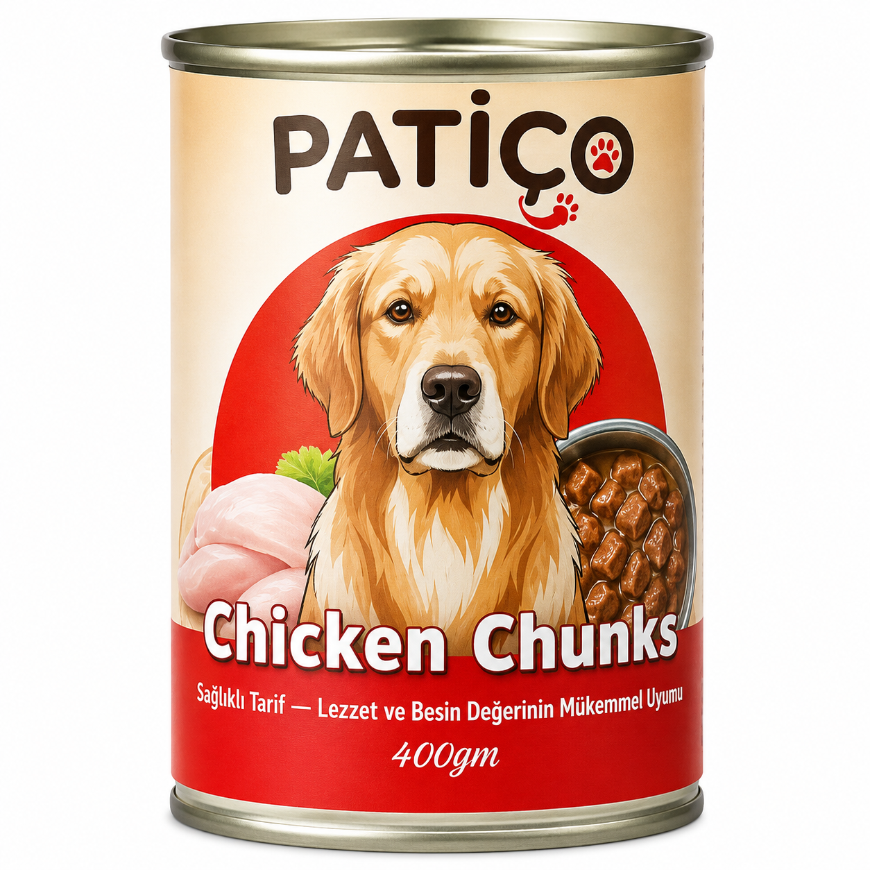 Patico Chicken Chunks Wet Dog Food 400g