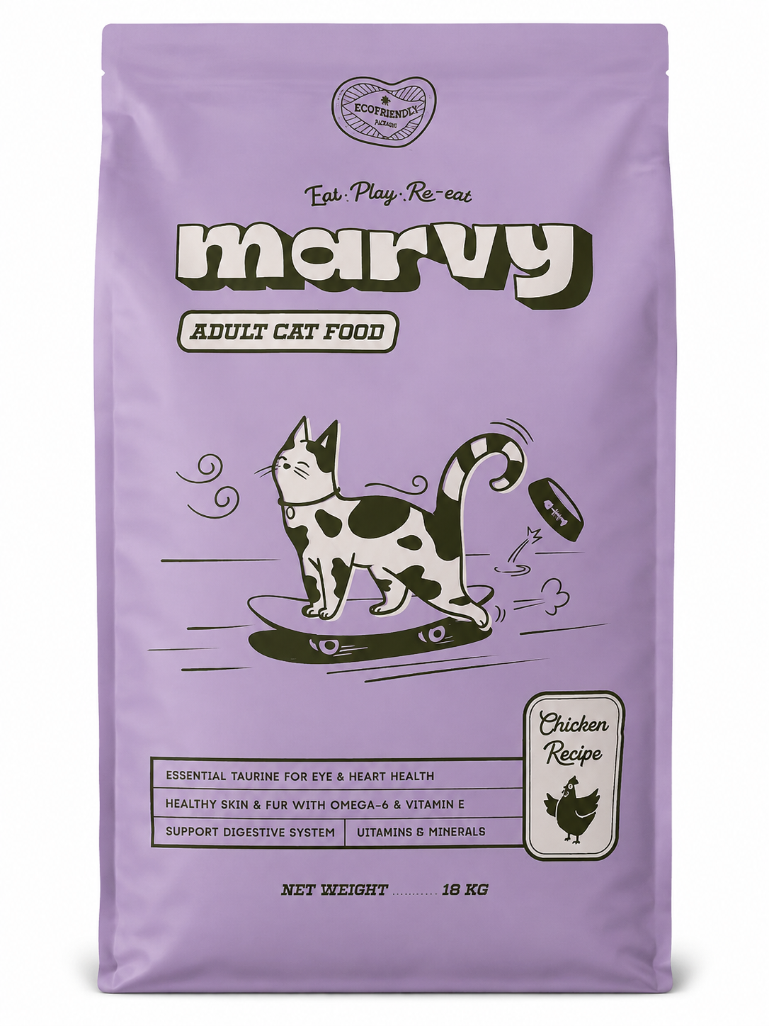 Marvy Adult Cat Dry Food Chicken Recipe  18 KG
