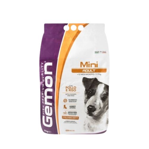 Gemon Mini Adult Dogs Dry Food With Chicken 3Kg