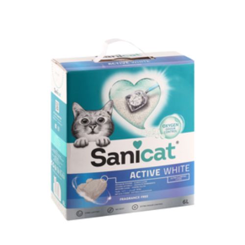 Sanicat Active White Ultra Clumping Cat Litter 6L
