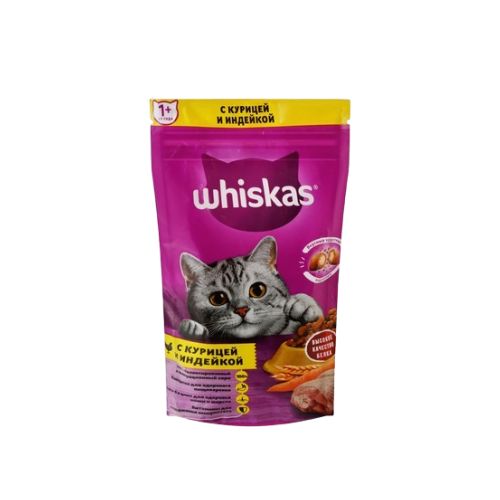 Whiskas Dry Food For Adult Cat With Chicken And Turkey 350Gm