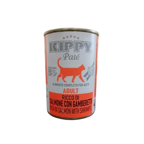 Kippy Pate Adult Cat Wet Food with Salmon and Shrimps 400g