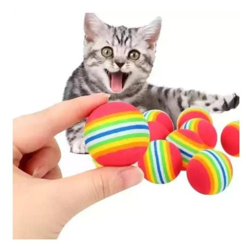 Nunbell 4 Balls Multi Colors For Cats