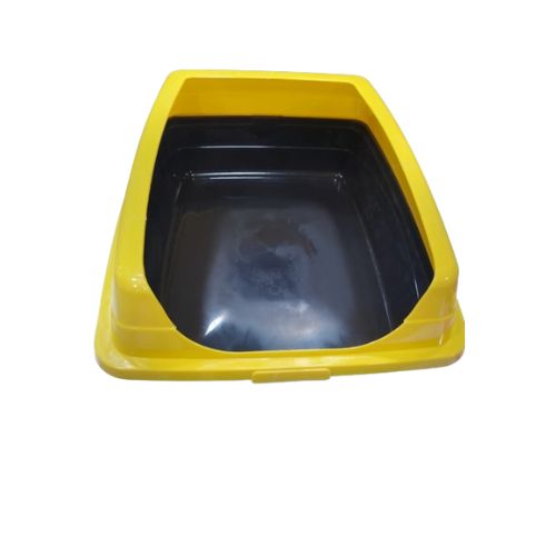 Rectangular Litter Box With Black Base