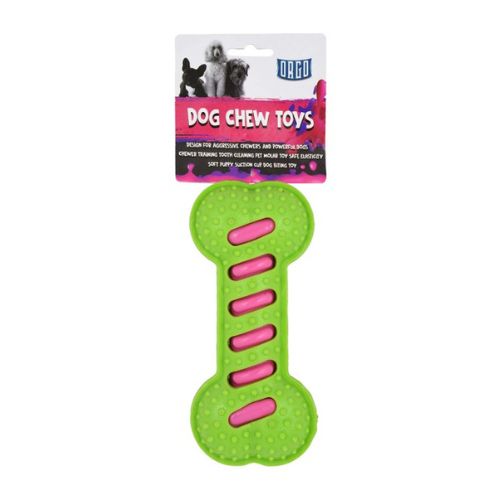 Orgo Orange Bone-Shaped Dog Toy