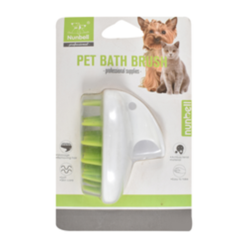 Nanbeal Pet Bath Brush - Pink and White