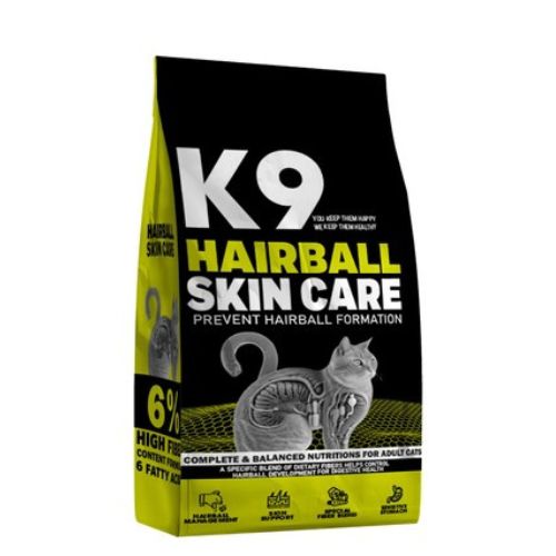 K9 Adult Cat Dry Food for Hairball Control 500g