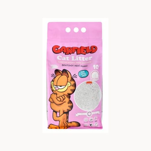 Garfield Clumping White Bentonite Cat Litter Baby Powder Scent 10L