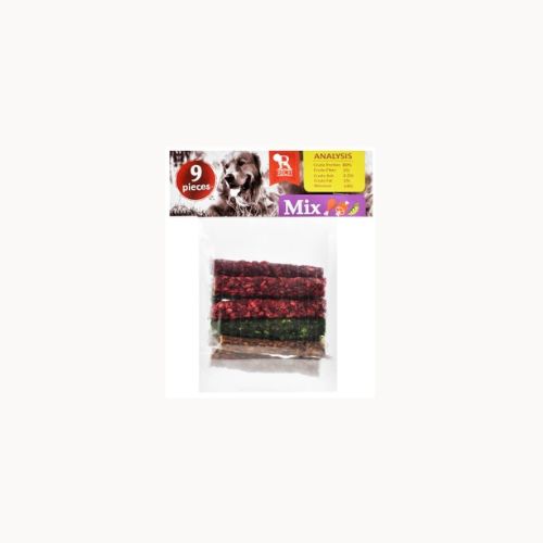 Rich Mixed Dog Treat Sticks 9 Pieces