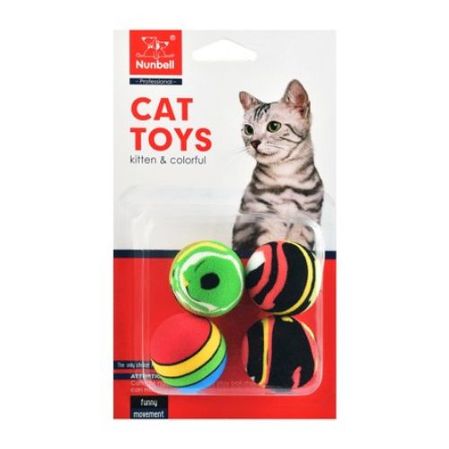 Nunbell Multi-Colored Dog Ball Toys