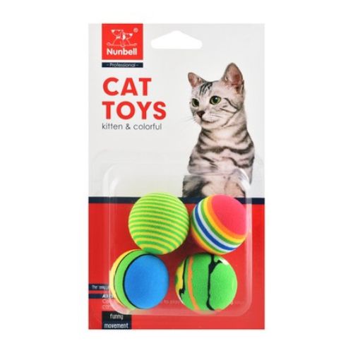 Nunbell Multi-Colored Dog Ball Toys
