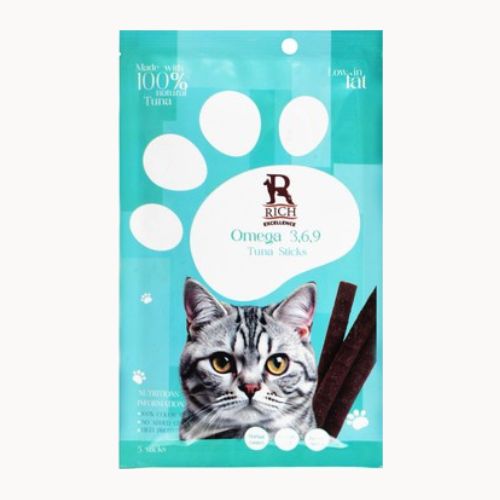 Rich Tuna Cat Stick Treats with Taurine & Omega3 5 pcs