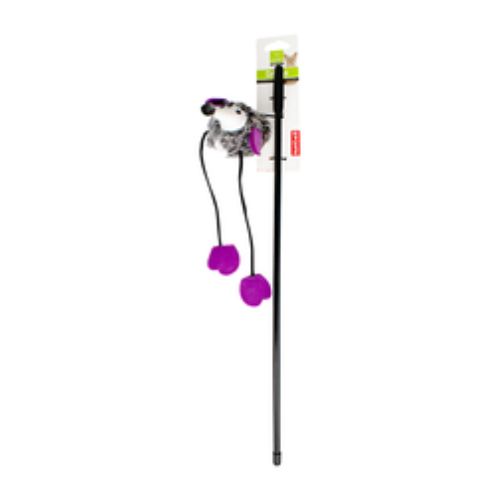 Nanbil Stuffed Mouse Teaser Wand Toy for Cats