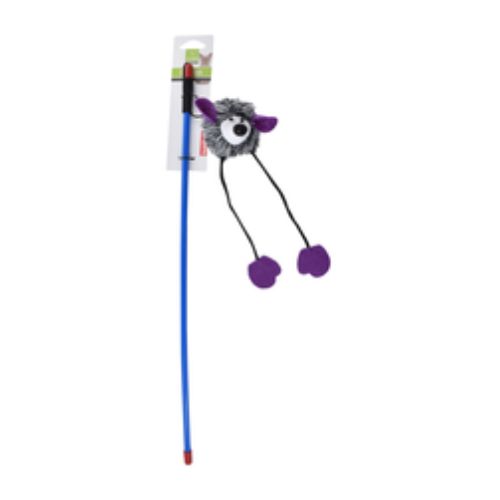 Nanbil Stuffed Mouse Teaser Wand Toy for Cats