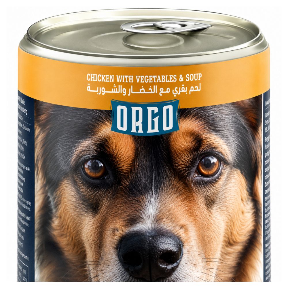 Orgo Wet Dog Food with Chicken and Vegetable Flavor, 400g