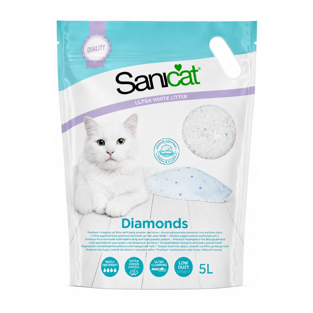 Sanicat  Diamonds Fragrance Free Cat Litter 5L