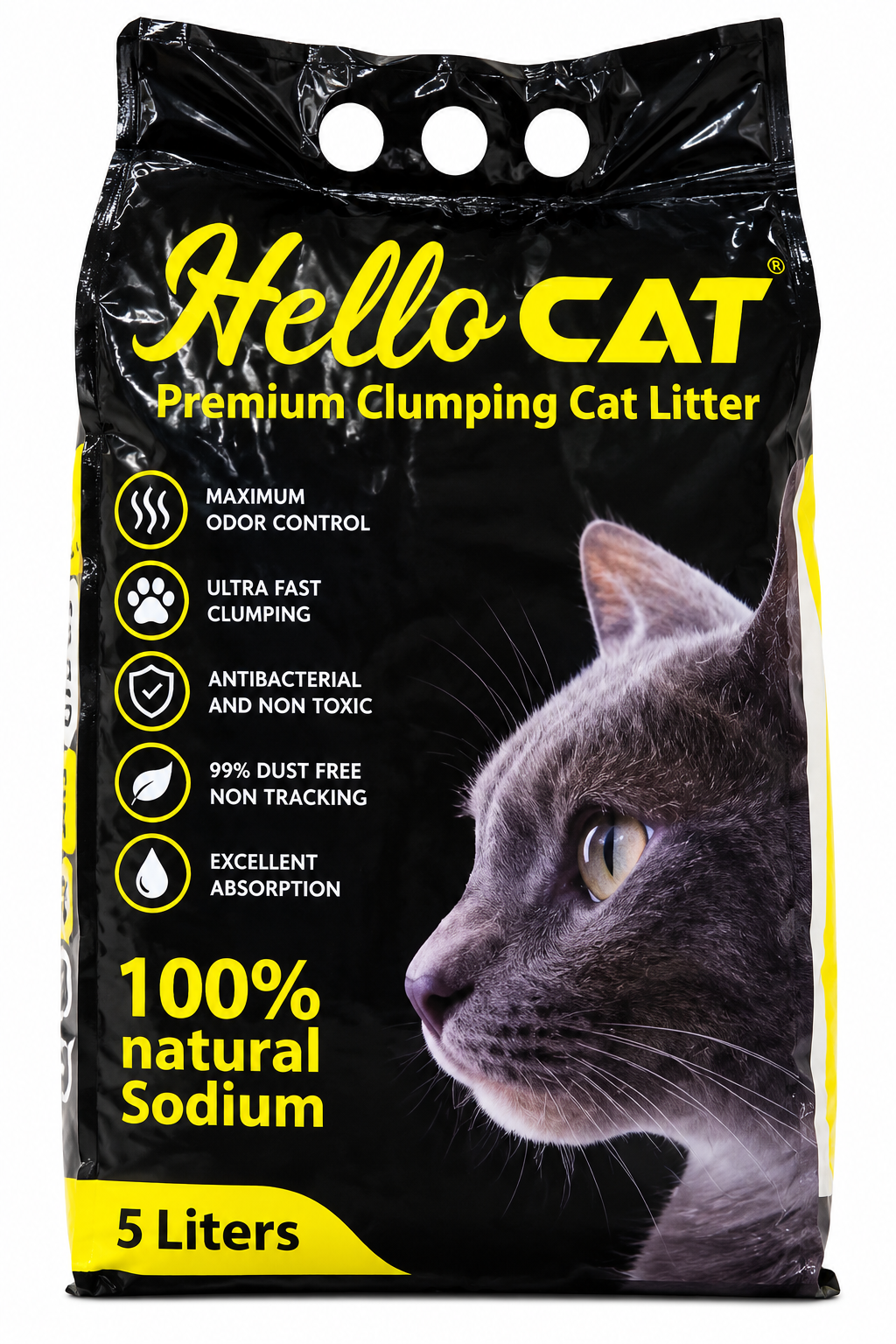 Hello Cat Premium Clumping Cat Litter 5L