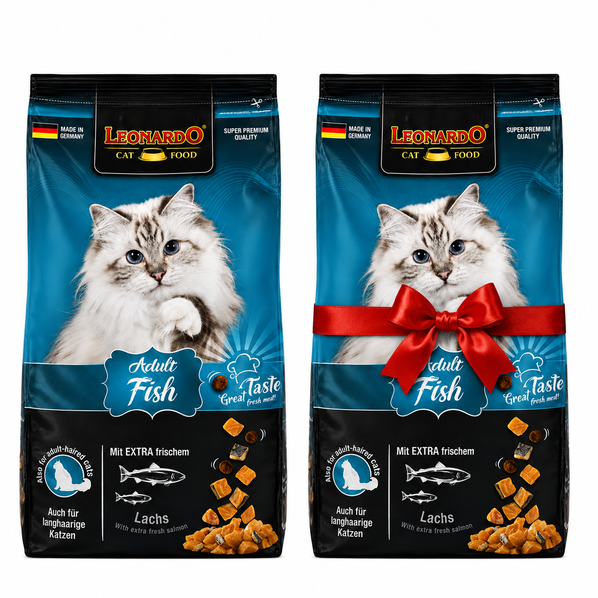Leonardo Dry Food with Fish for Adult Cats 1.8kg – Buy 1 Get 1 FREE (1.8kg)