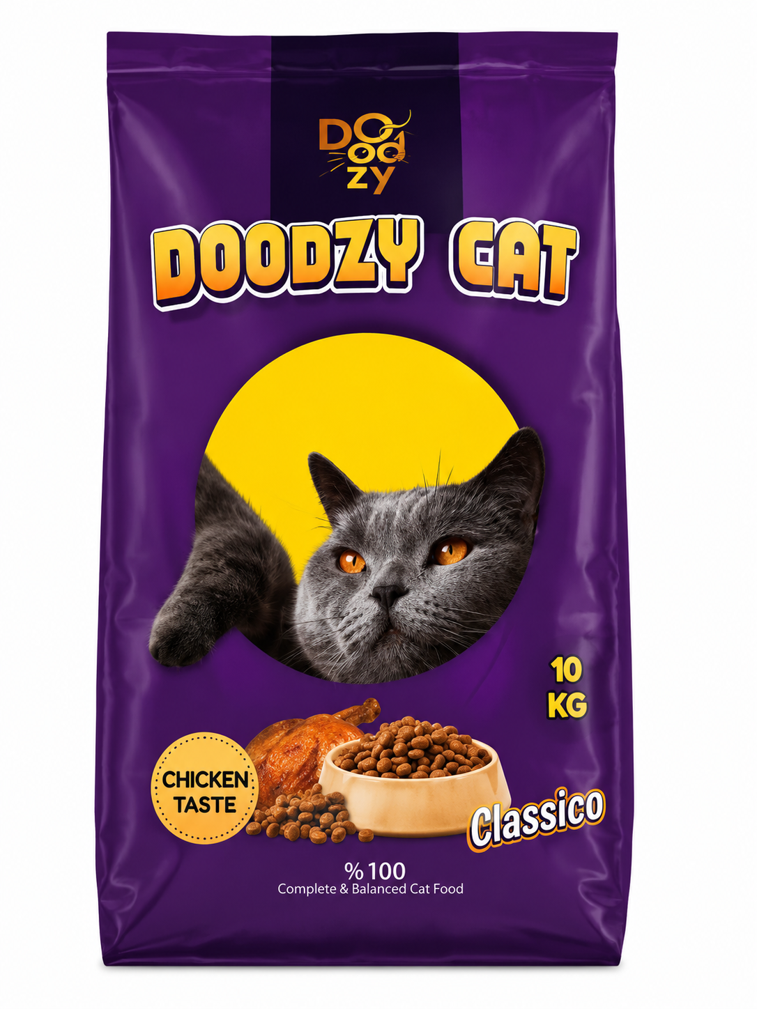 Doodzy Cat Classico Chicken Dry Food 10 KG