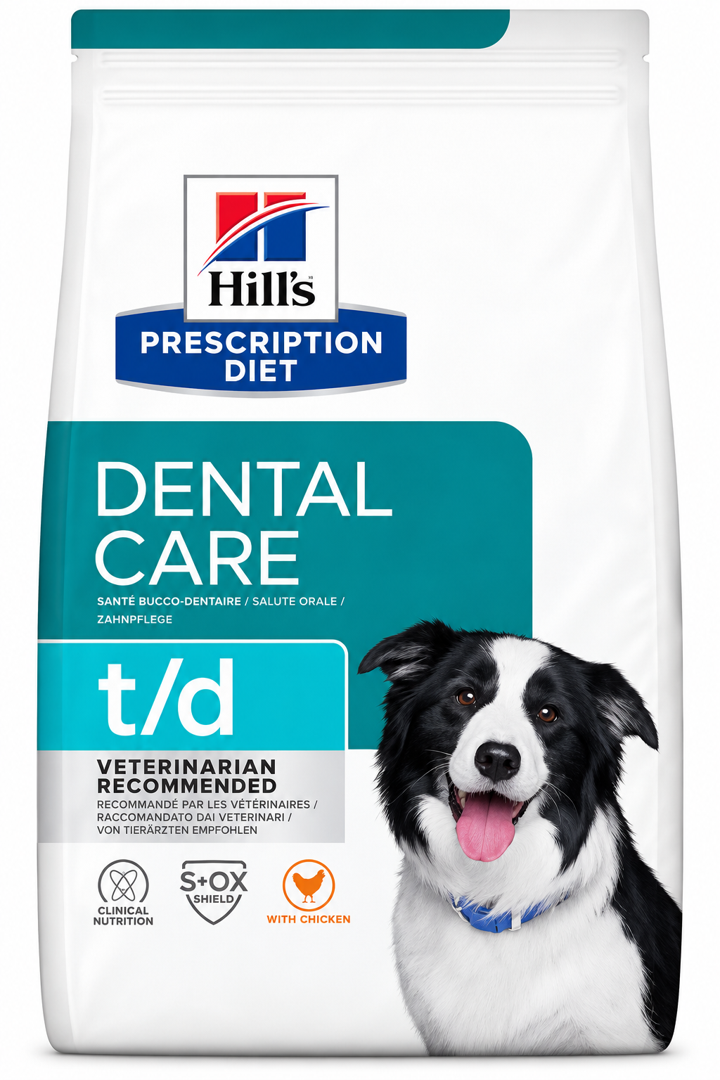 Hill’s Prescription Diet t/d Dental Care Adult Dry Dog Food with Chicken – 4 KG