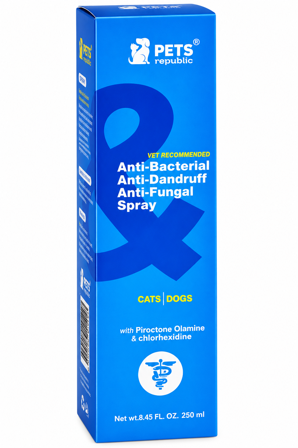 Pets Republic Anti-Bacterial, Anti-Dandruff & Anti-Fungal Spray for Cats & Dogs 250ml