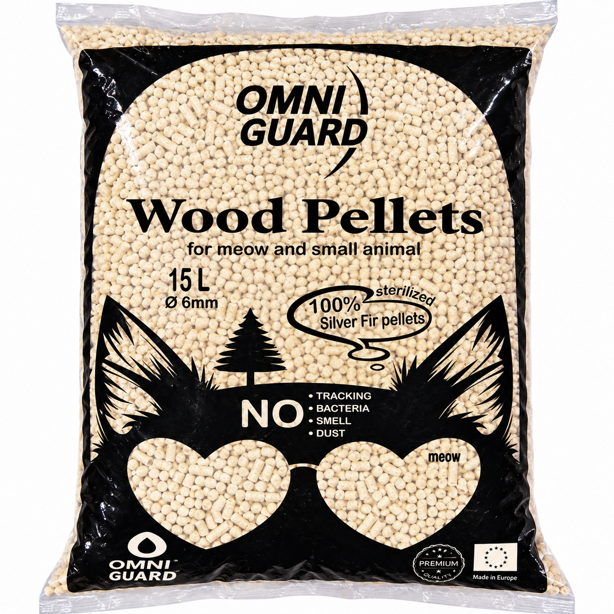 Omni Guard Wood Pellets Cat Litter 15L