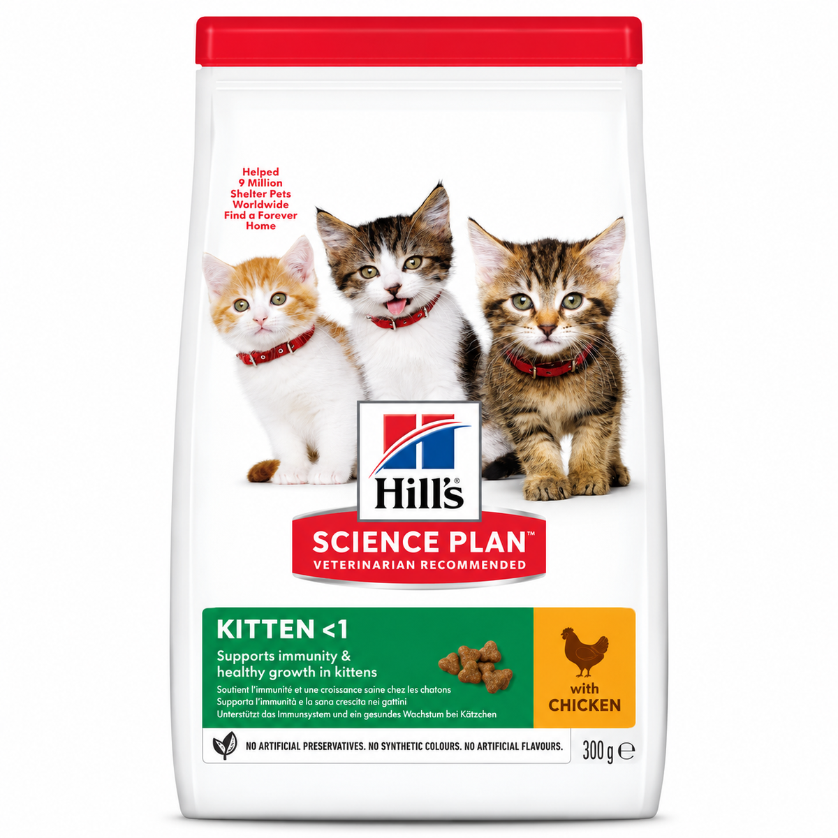 Hill’s Science Plan Kitten Dry Cat Food with Chicken – 300 G