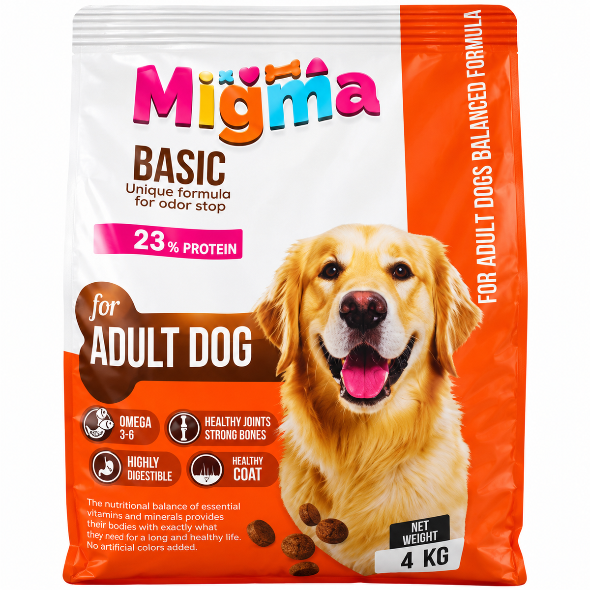 Migma Basic Adult Dog Dry Food 23% Protein 4kg