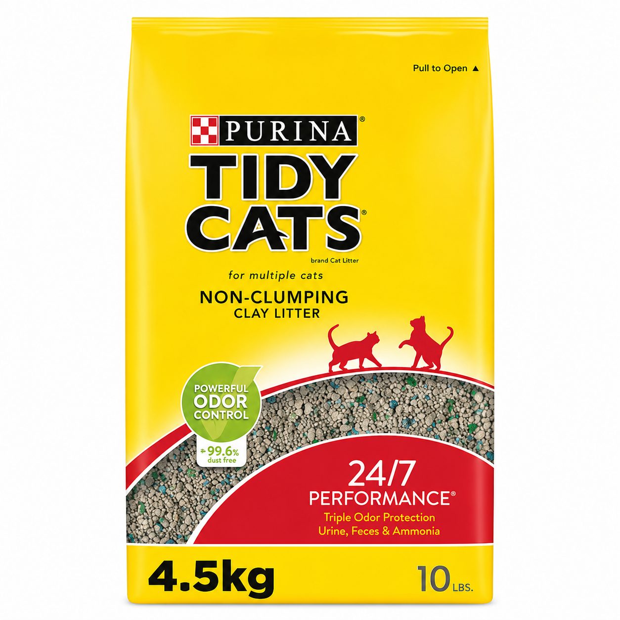 Purina Tidy Cats Non-Clumping Odor Control Clay Cat Litter – 4.3 kg