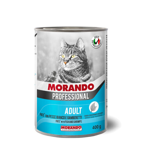 Morando Professional Adult Pate with Fish and Shrimp 400g
