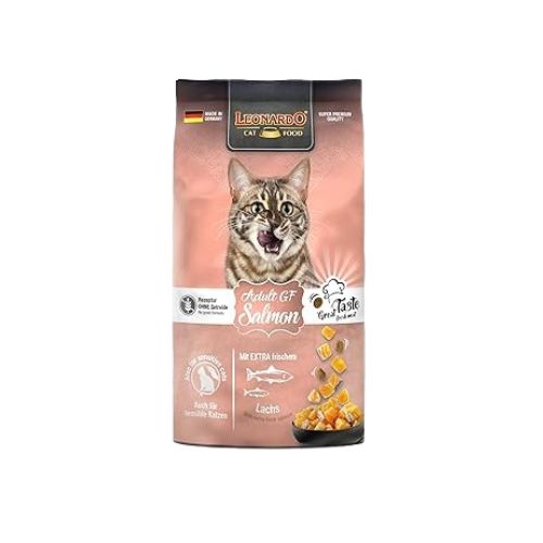 Leonardo Grain Free Dry Food With Salmon For Adult Cats 300g