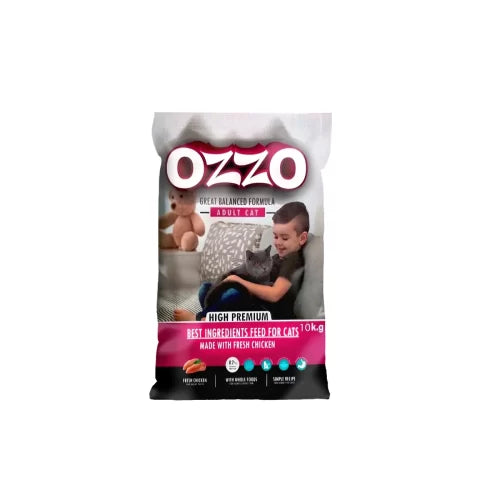 OZZO High Premium Adult Cat Dry Food With Fresh Chicken 10Kg