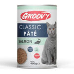 Groovy Classic Pate Adult Cat Wet Food Cans Salmon 400 g