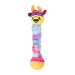 Solay Multicolored Cow Head Rope Tug Toy with Ball
