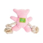 Solay Pink Bear Rope Tug Toy with Stuffed Toy