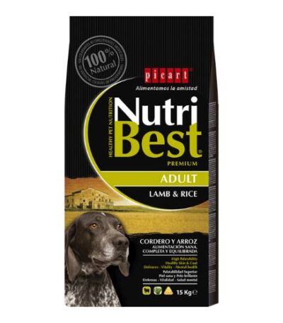 NutriBest Adult Dog Dry Food Lamb & Rice 3Kg