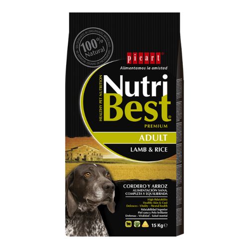 NutriBest Adult Dog Dry Food Lamb & Rice 3Kg