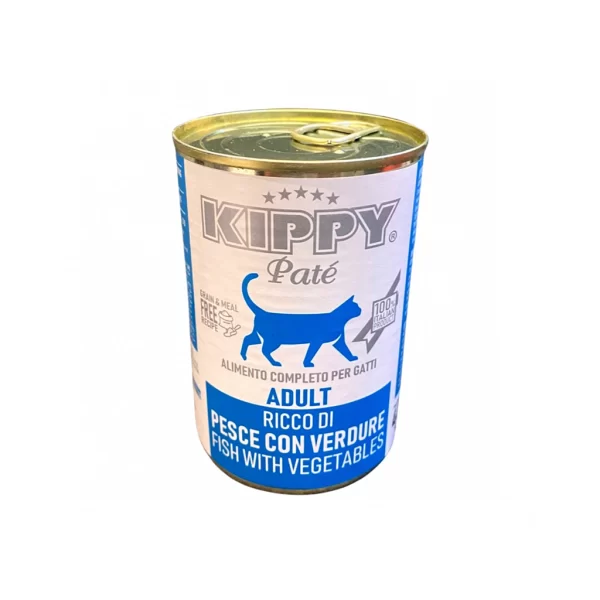 Kippy Pate Adult Cat Wet Food with Fish and Vegetables 400g