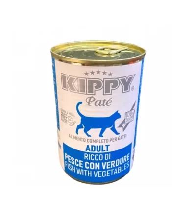 Kippy Pate Adult Cat Wet Food with Fish and Vegetables 400g