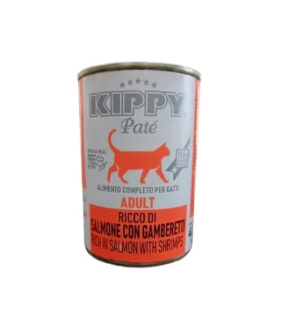 Kippy Pate Adult Cat Wet Food with Salmon and Shrimps 400g