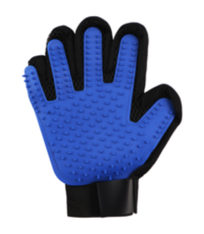 TrueTouch Pet Hair Remover Glove - Black and Blue